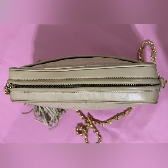 Chanel Lambskin Diamond CC Tassel Camera Bag - Picture 13 of 16